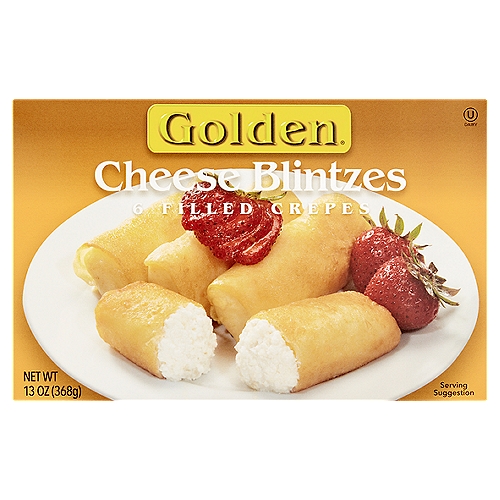 Golden Cheese Blintzes, 6 count, 13 oz
In 20 minutes or less you can conveniently serve these delicious Cheese Filled Crepes at your next simple meal or part of your family's holiday traditions.
We are honored to share a place at your table.