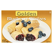 Golden Filled Crepes Blueberry Blintzes, 6 count, 13 oz, 13 Ounce