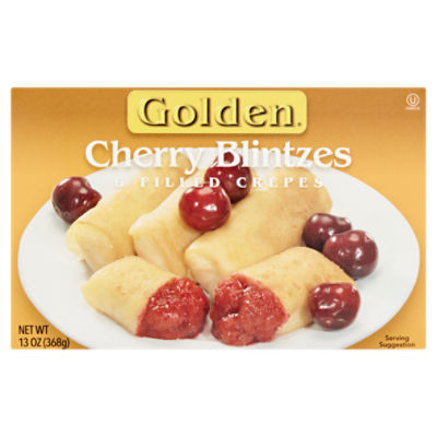 Golden Filled Crepes Cherry Blintzes, 6 count, 13 oz, 13 Ounce