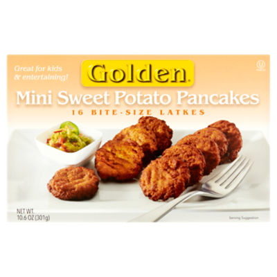 Golden Mini Sweet Potato Pancakes Bite-Size Latkes, 16 count, 10.6 oz