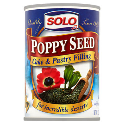 Solo Poppy Seed Cake & Pastry Filling, 12.5 oz Fairway