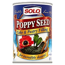 Solo Cake & Pastry Filling, Poppy Seed, 12.5 Ounce