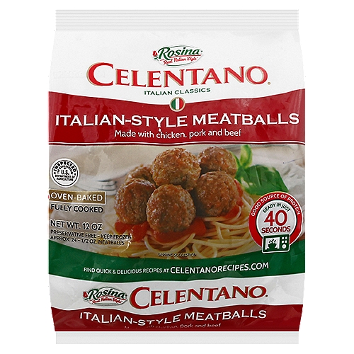 Celentano Italian Style Meatballs
Celentano Italian Style Meatballs 18/12 oz.