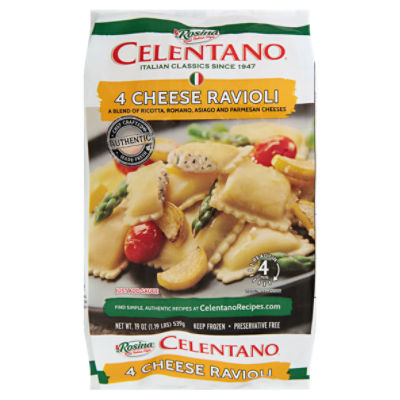 Rosina Celentano 4 Cheese Ravioli Pasta, 19 oz