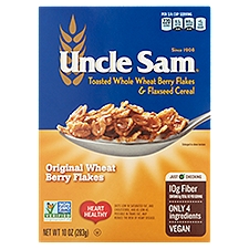 Uncle Sam Original Wheat Berry Flakes Cereal, 10 oz