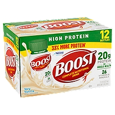 Boost Complete Nutritional Drink, High Protein Very Vanilla, 96 Fluid ounce