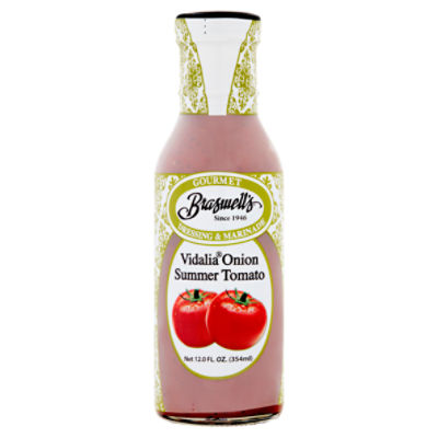 Braswell's Vidalia Onion Summer Tomato Gourmet Dressing & Marinade, 12.0 fl oz, 12 Fluid ounce