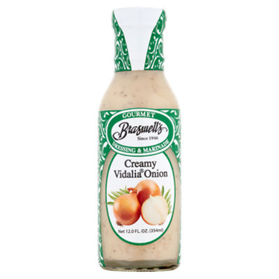 Braswell's Creamy Vidalia Onion Gourmet Dressing & Marinade, 12.0 fl oz