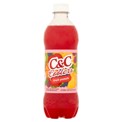 C&C Coolers Fruit Punch Juice Drink, 16.9 fl oz