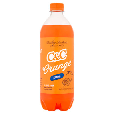 C&C Orange Soda, 24 fl oz