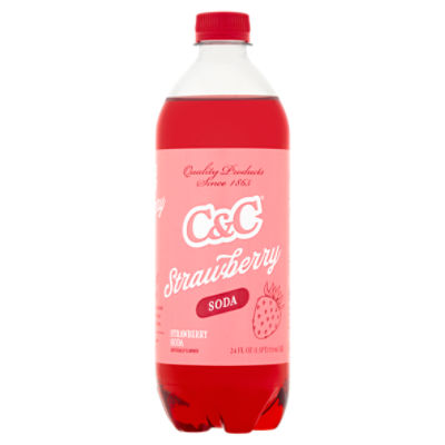 C&C Strawberry Soda, 710 ml