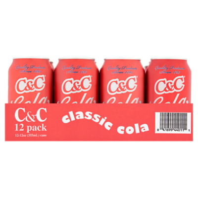 C&C Classic Cola, 12 oz, 12 count
