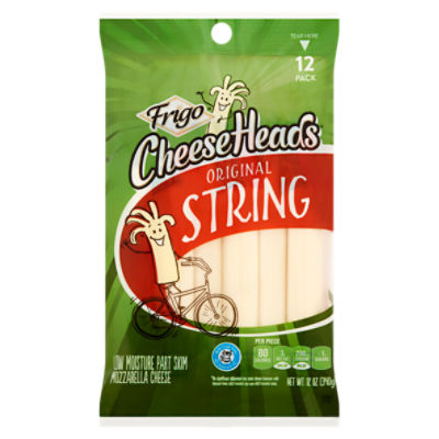 Frigo Cheese Heads Original String Cheese, 12 count, 12 oz, 12 Ounce