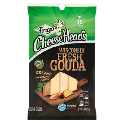 Frigo Cheese Heads Wisconsin Fresh Gouda Cheese, 10 count, 8.3 oz