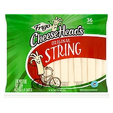 Frigo Cheese Heads Original Low Moisture Part Skim Mozzarella Cheese String, 36 count, 36 oz