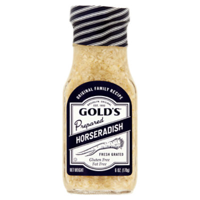 Gold's Fresh Grated Prepared Horseradish, 6 oz, 6 Ounce