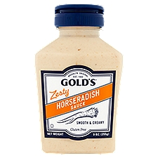 Gold's Zesty Smooth & Creamy, Horseradish Sauce, 10 Ounce