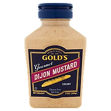 Gold's Dijon Mustard, Gourmet Creamy, 10 Ounce