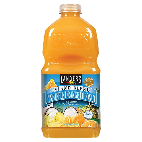 Langers Island Blend Pineapple Orange Coconut Juice Cocktail, 64 fl oz