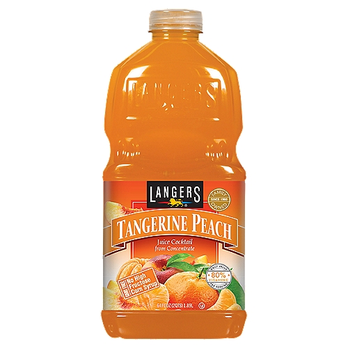 Langers Tangerine Peach Juice Cocktail, 64 fl oz