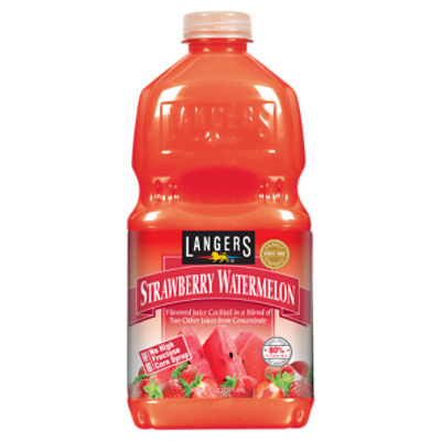 Langers Strawberry Watermelon Flavored Juice Cocktail, 64 fl oz