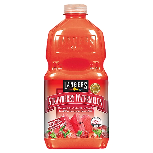Langers Strawberry Watermelon Flavored Juice Cocktail, 64 fl oz