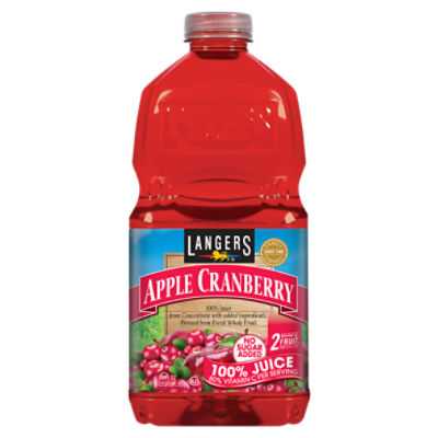 Langers Apple Cranberry 100% Pure Juice, 64 oz - The Fresh Grocer