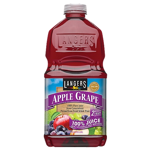 Langers Apple Grape Juice, 64 fl oz