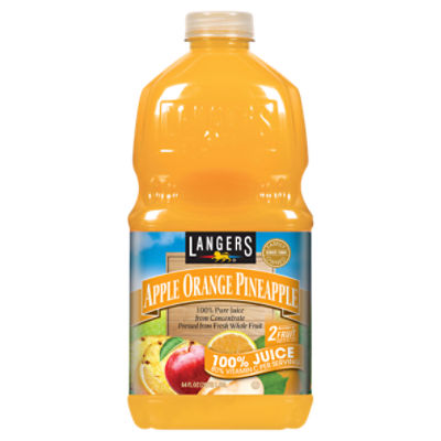 Langers Apple Orange Pineapple 100 Pure Juice, 64 fl oz ShopRite