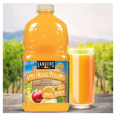 Langers Apple Orange Pineapple 100% Pure Juice, 64 fl oz