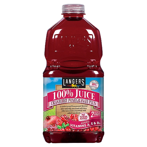 Langers Cranberry Pomegranate Plus 100% Juice, 64 fl oz