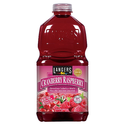 Langers Cranberry Raspberry Juice Cocktail, 64 fl oz
Juice Cocktail in a Blend of Two Other Juices from Concentrate
