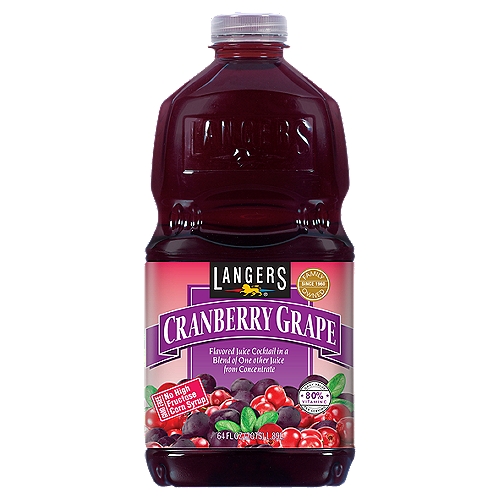 Langers Cranberry Grape Juice Cocktail, 64 fl oz
Juice Cocktail from Concentrate