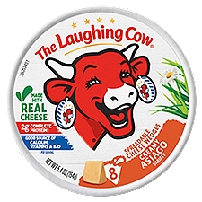 The Laughing Cow Creamy Asiago Variety Spreadable Cheese Wedges, 8 count, 5.4 oz