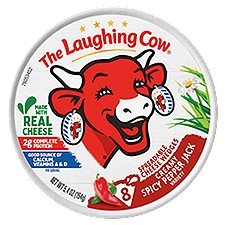 The Laughing Cow Creamy Spicy Pepper Jack Variety Spreadable Cheese Wedges, 8 count, 5.4 oz
