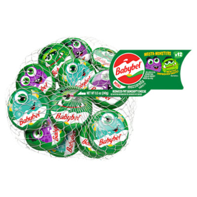 Babybel Mozzarella Variety Mini Reduced Fat Semisoft Cheese, 12 count