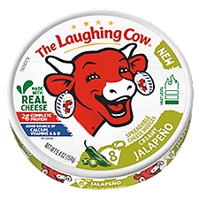 The Laughing Cow Creamy Jalapeño Spreadable Cheese Wedges, 8 count, 5.4 oz