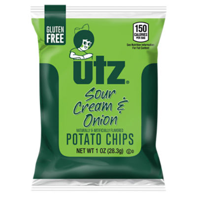 Utz Sour Cream & Onion Potato Chips 1 oz