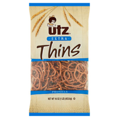 Utz Extra Thins Pretzels, 16 oz