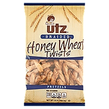 Utz Braided Honey Wheat Twists Pretzels, 14 oz
