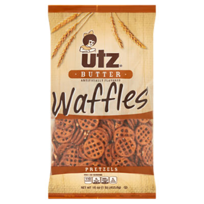 Utz Butter Waffles Pretzels, 16 oz ShopRite