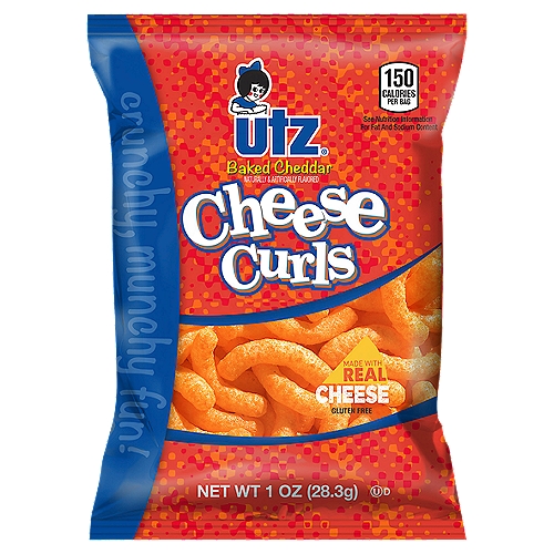 Utz Cheddar Cheese Curls 1 oz
Try Utz® Curls for a taste of irresistibly cheesy goodness! These crunchy, munchy cheesy curls are finger-licking fun you won't want to put down!