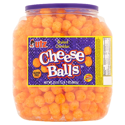 Utz Baked Cheddar Cheese Balls, 23 oz
