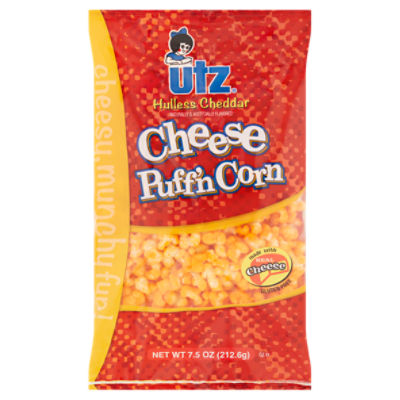 Utz Hulless Cheddar Cheese Puff'n Corn, 7.5 oz