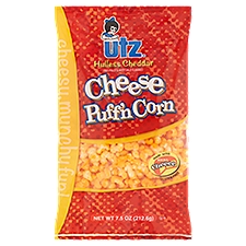 Utz Hulless Cheddar Cheese Puff'n Corn, 7.5 oz