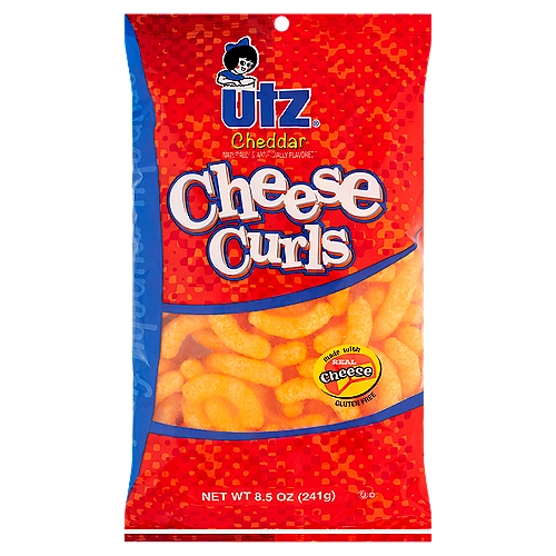 Utz Cheddar Cheese Curls, 8.5 oz
