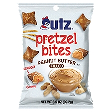 Utz Peanut Butter Filled, Pretzel Bites, 3.5 Ounce