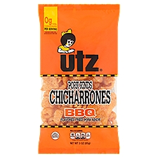 Utz Chicharrones BBQ Flavored, Fried Pork Rinds, 3 Ounce