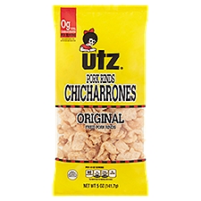 Utz Fried Pork Rinds, Chicharrones Original, 5 Ounce