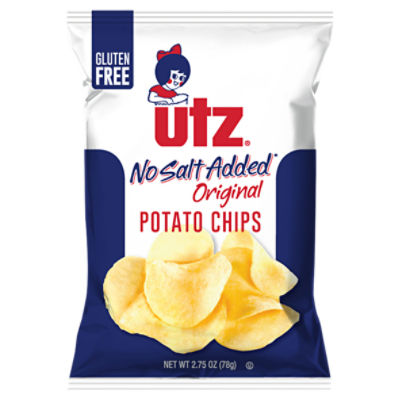 2.75 oz Utz No Salt Added Original Potato Chips